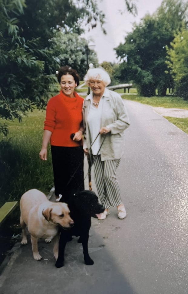Maria Ginter i Halina Borowiec, Warszawa 2001, z archiwum prywatnego Haliny Borowiec